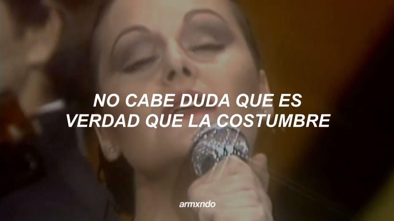 a veces la costumbre es mas fuerte que el amor