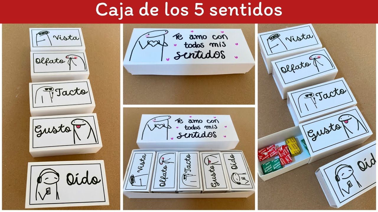 caja de los 5 sentidos para regalar a una amiga