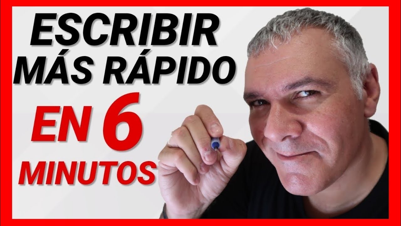 como escribir mas rapido a mano y bonito