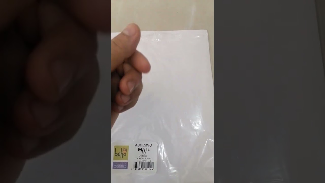 como se llama la hoja que tiene pegamento