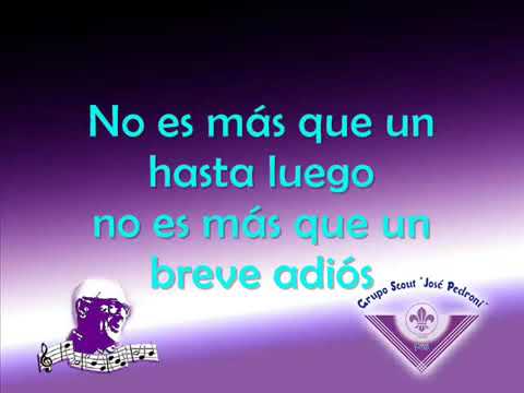 no es un adiós es un hasta luego letra