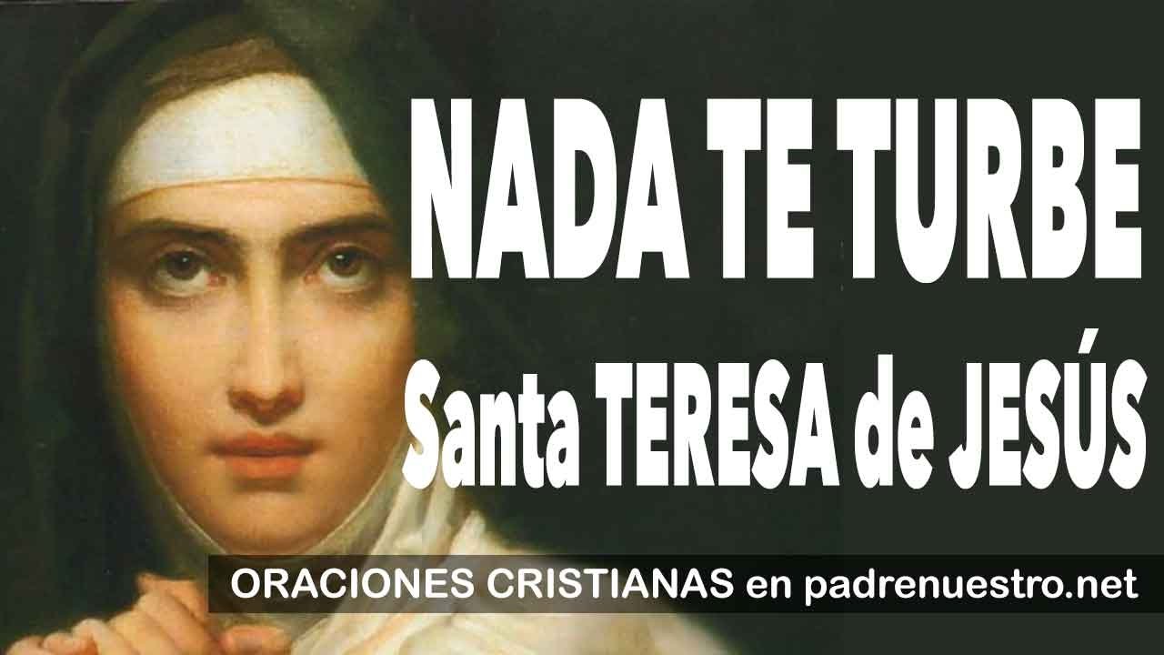 oracion madre teresa de calcuta nada te turbe