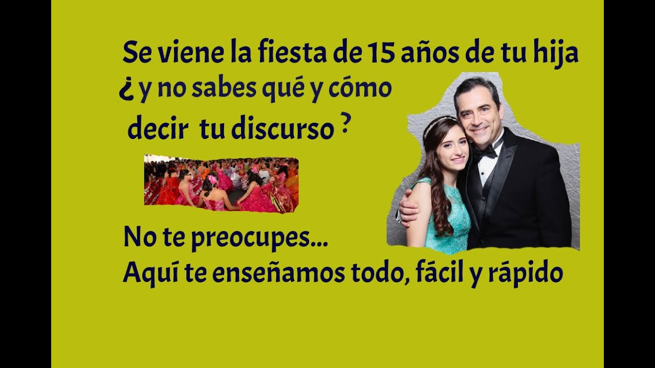 palabras de agradecimiento de una quinceañera en su fiesta