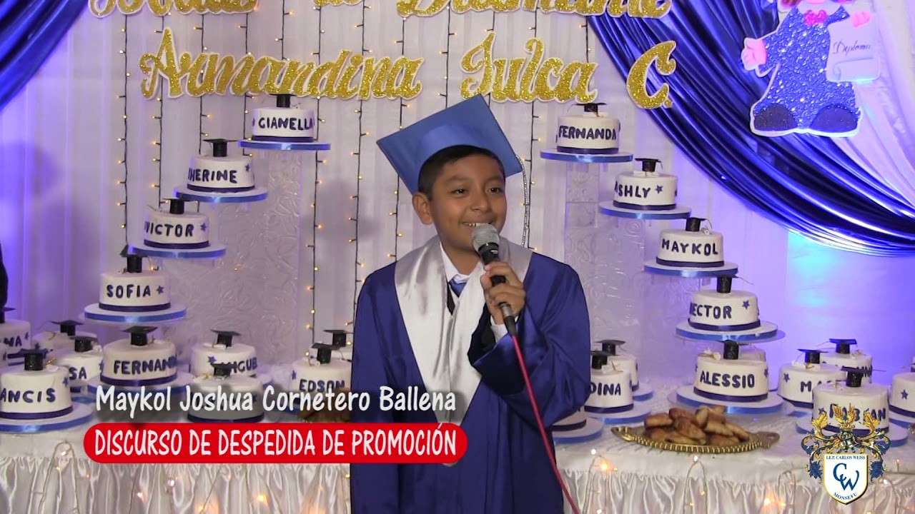 palabras de despedida de graduación de primaria por un alumno