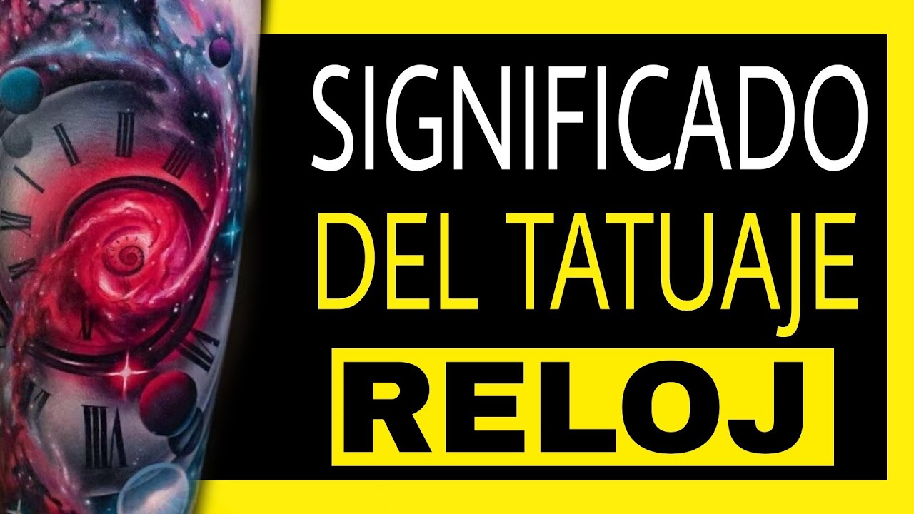 tatuaje en el brazo de reloj para hombre