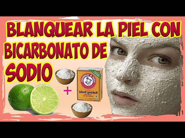 bicarbonato para aclarar la piel quemada por el sol