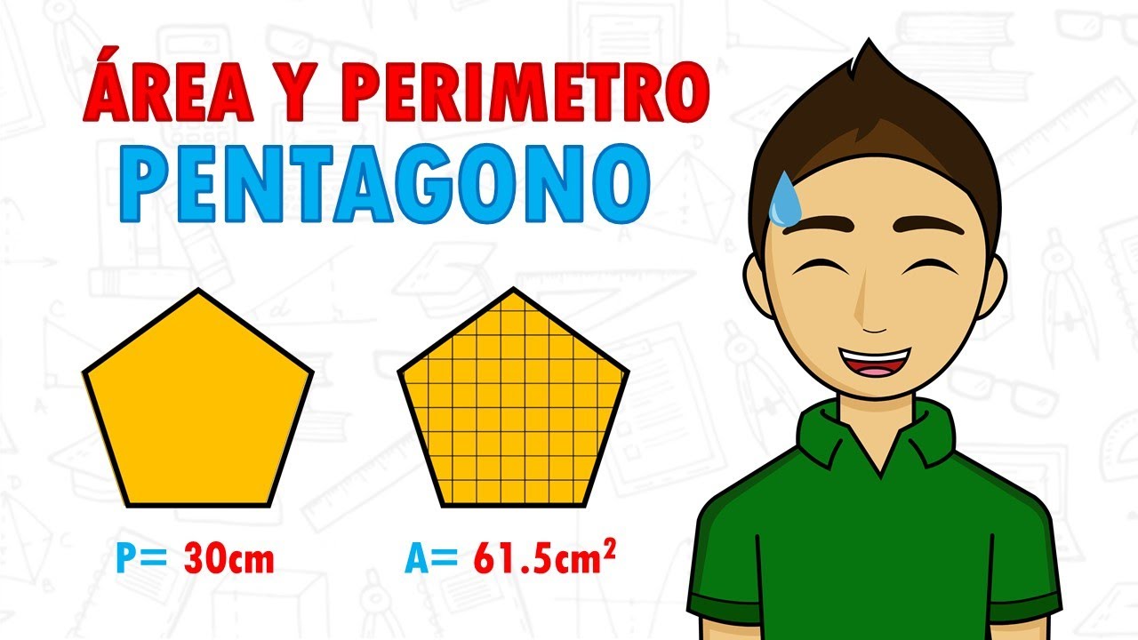 como calcular area y perimetro de un pentagono
