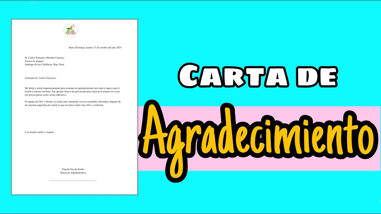 como escribir una carta de agradecimiento a un profesor