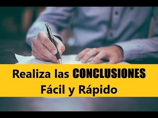 conclusión de un trabajo de investigación de una empresa