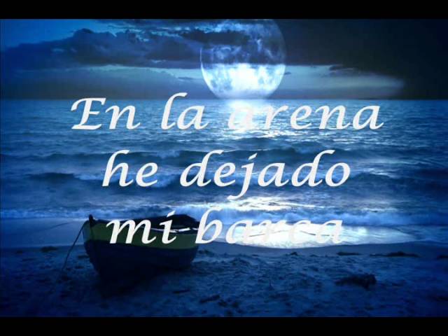 en la arena he dejado mi barca letra