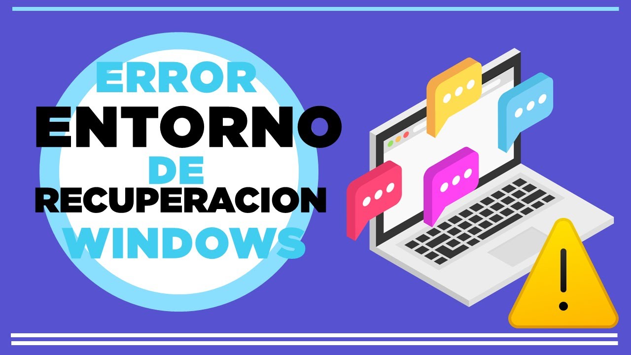 no se pudo encontrar el entorno de recuperacion