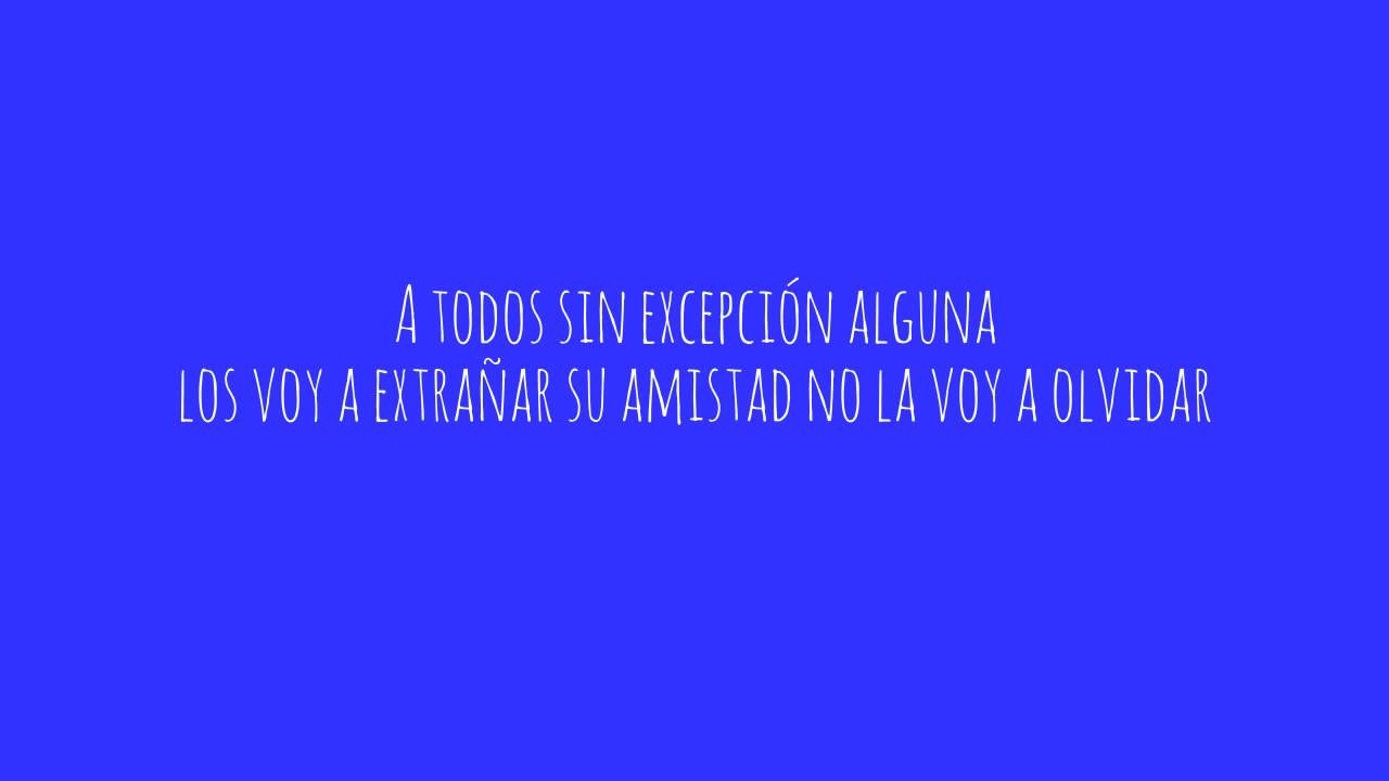 poema de despedida a mis compañeros de sexto