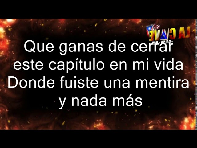 que ganas de no verte nunca mas letra