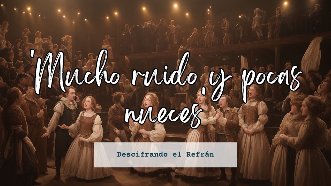 qué significa el refrán mucho ruido y pocas nueces