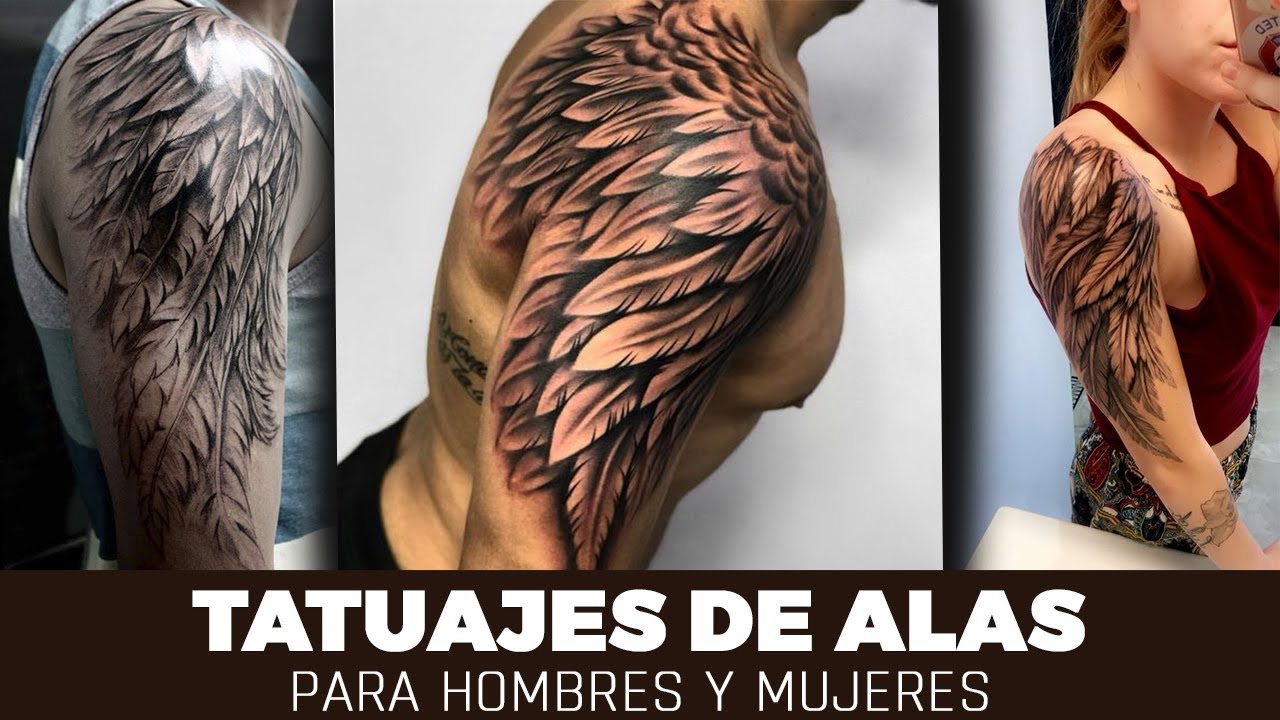 tatuajes de alas en el brazo para hombre
