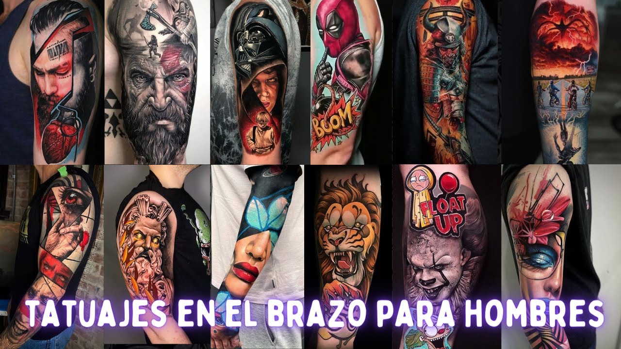 tatuajes en el brazo para hombres a color
