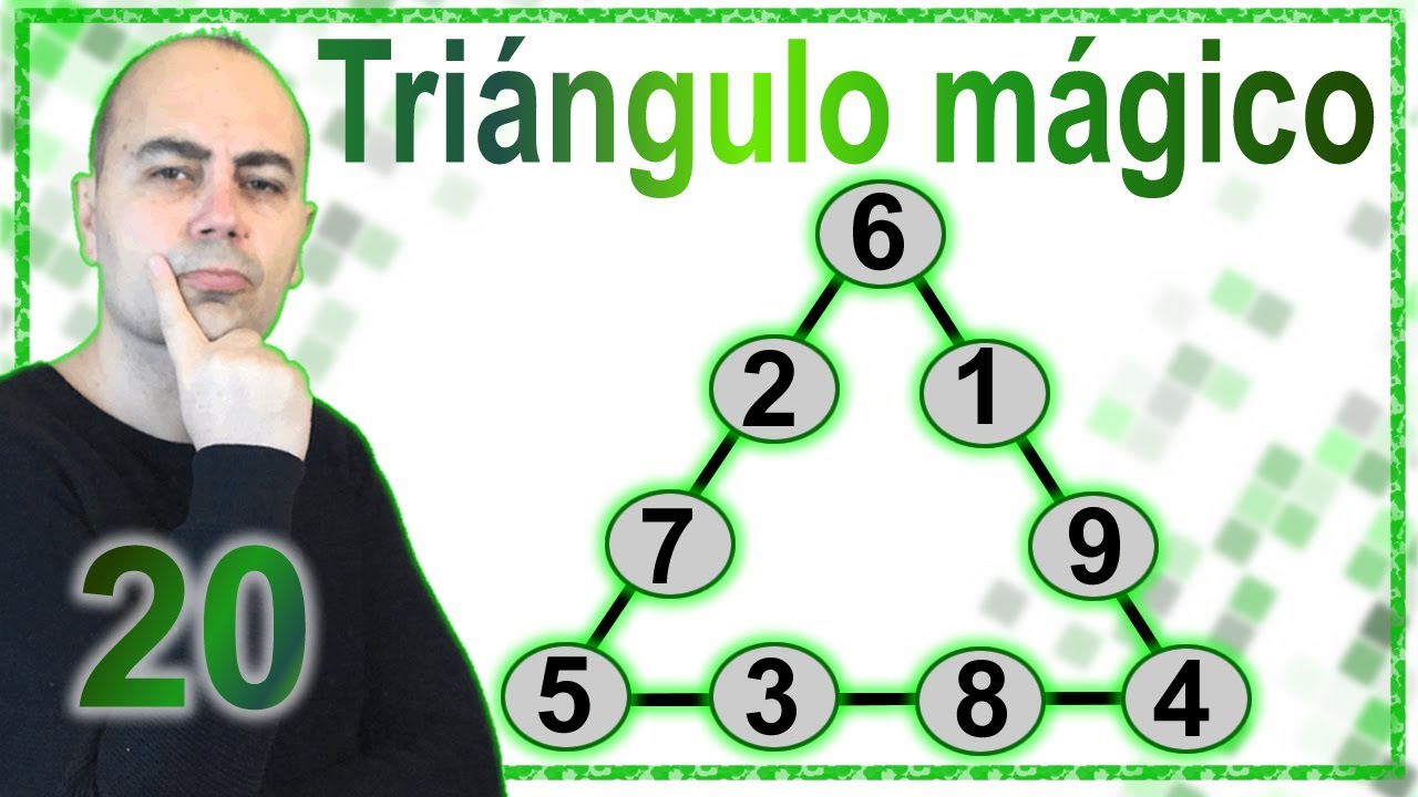 triangulo magico del 1 al 9 que de 20