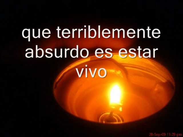 ay amor mio que terriblemente absurdo es estar vivo letra