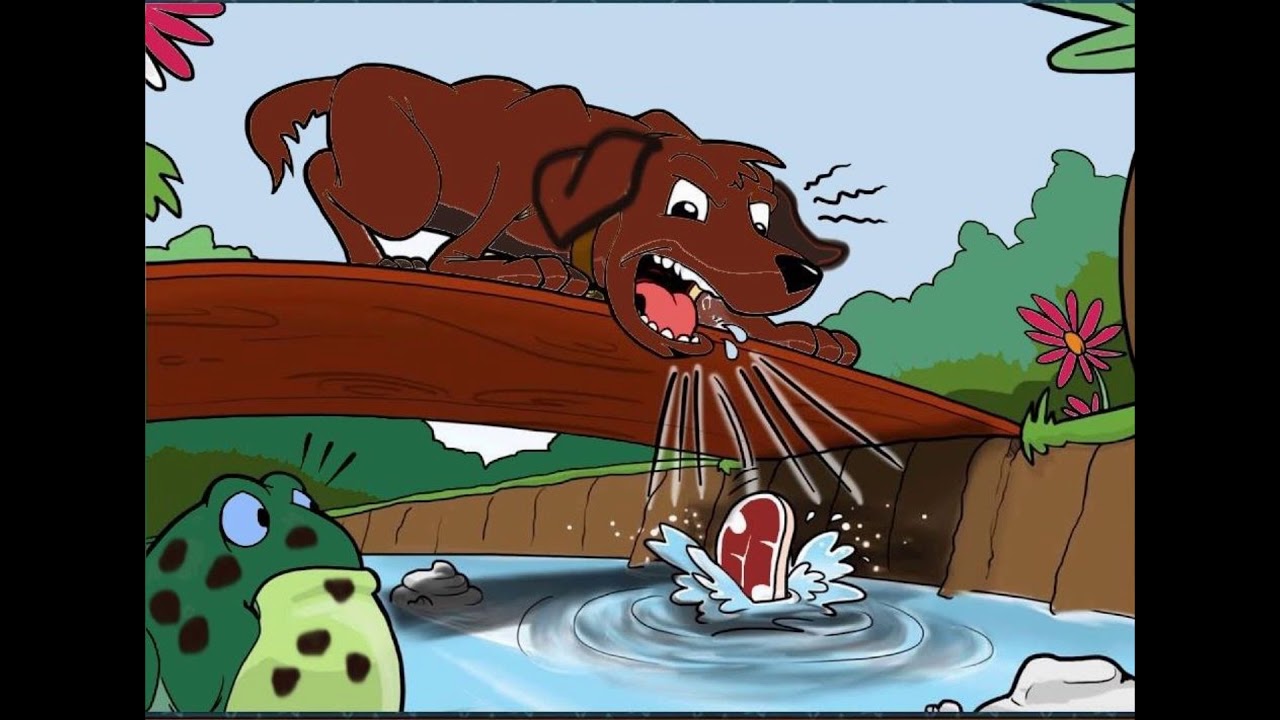 cuál es la moraleja del perro y la carne
