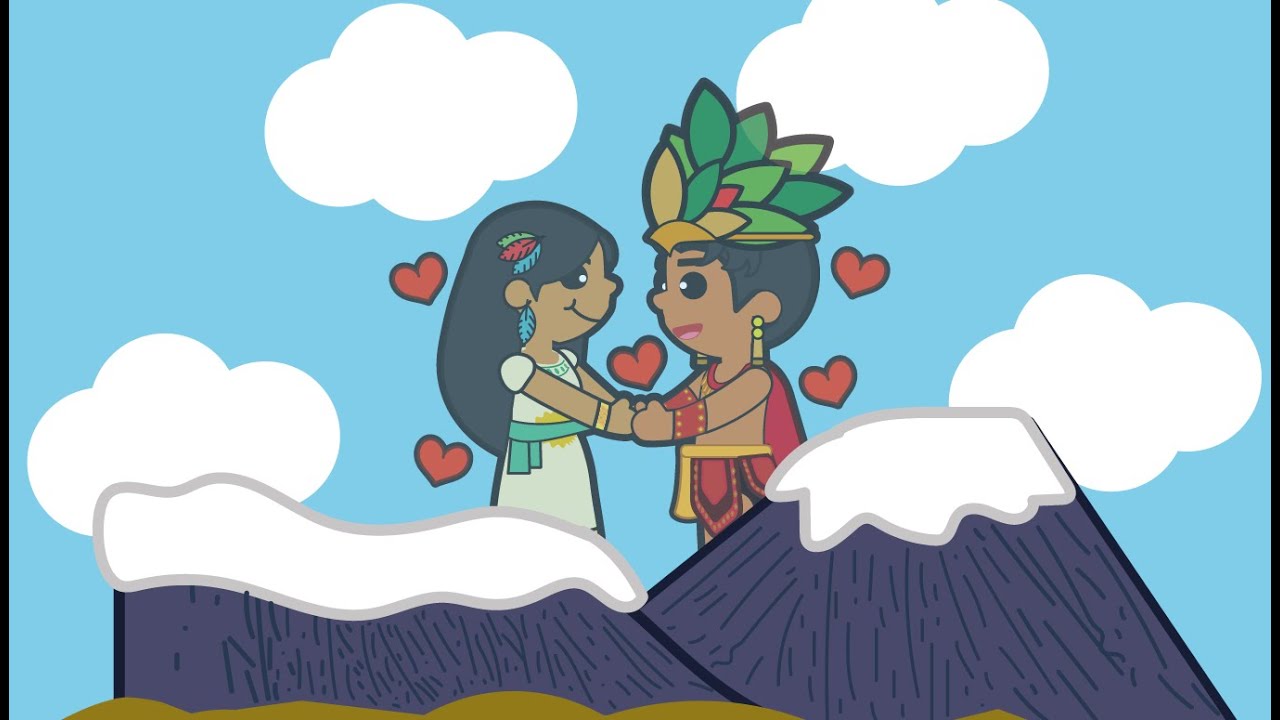 el popocatepetl y el iztaccihuatl leyenda para niños