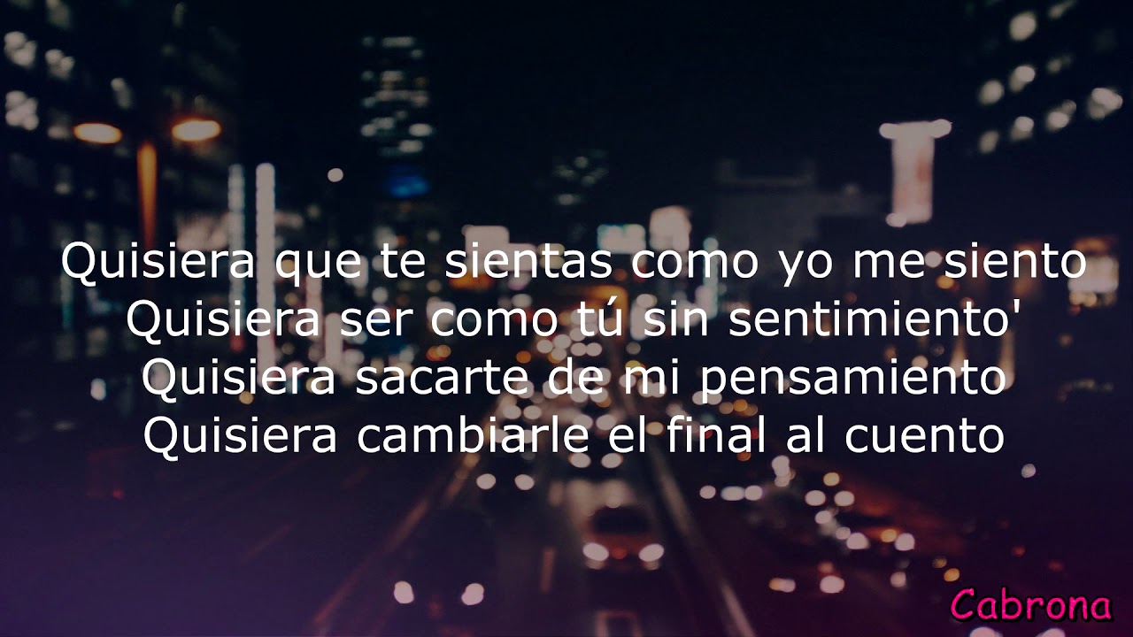 letra no quiero que nadie me hable de amor