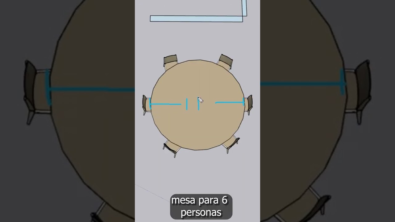 medidas de la mesa redonda para 10 personas