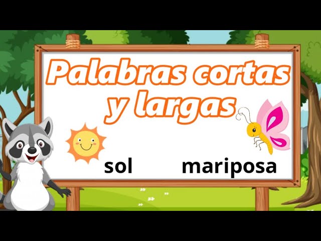 palabras largas para niños de primer grado de primaria