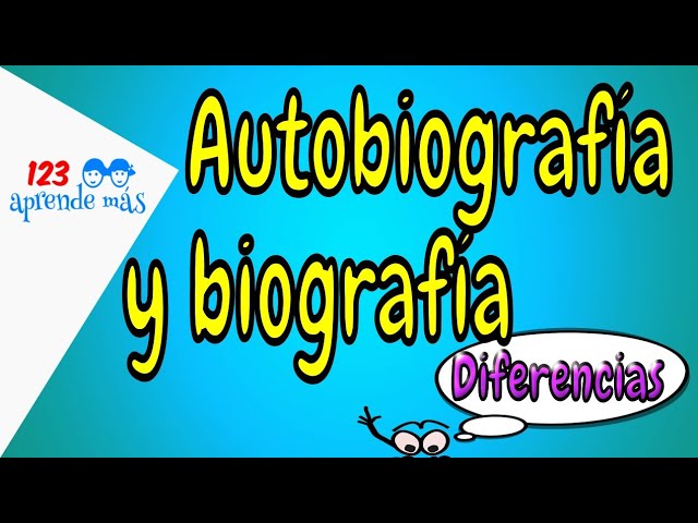 que diferencia hay entre una biografia y una autobiografia