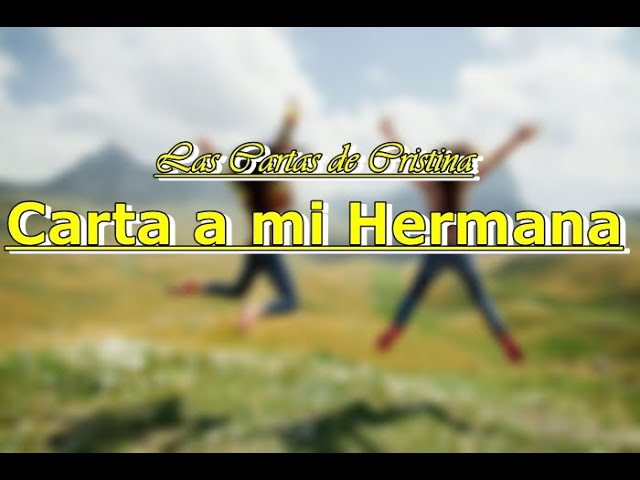 carta para el día de la madre para mi hermana