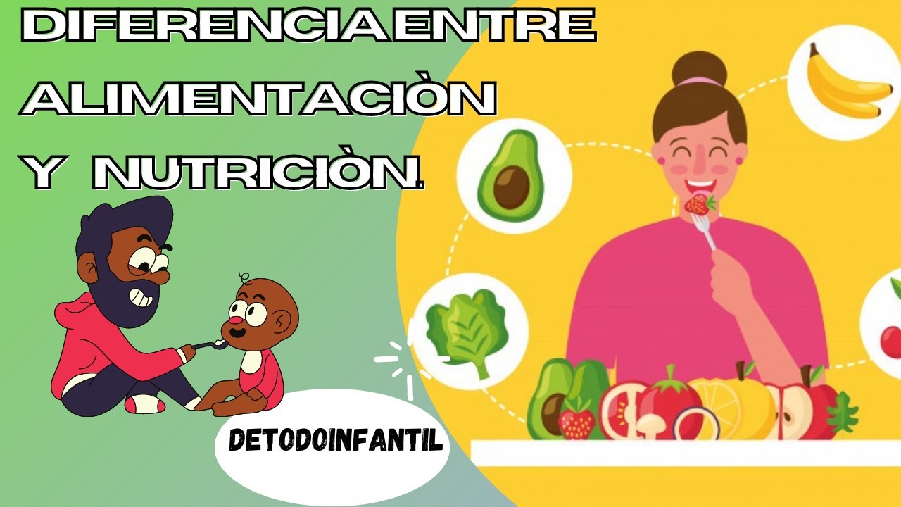 cual es la diferencia entre alimentacion y nutricion para niños