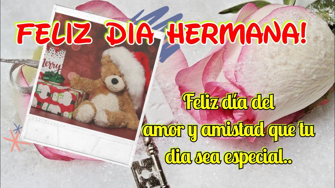 feliz dia del amor y la amistad hermana