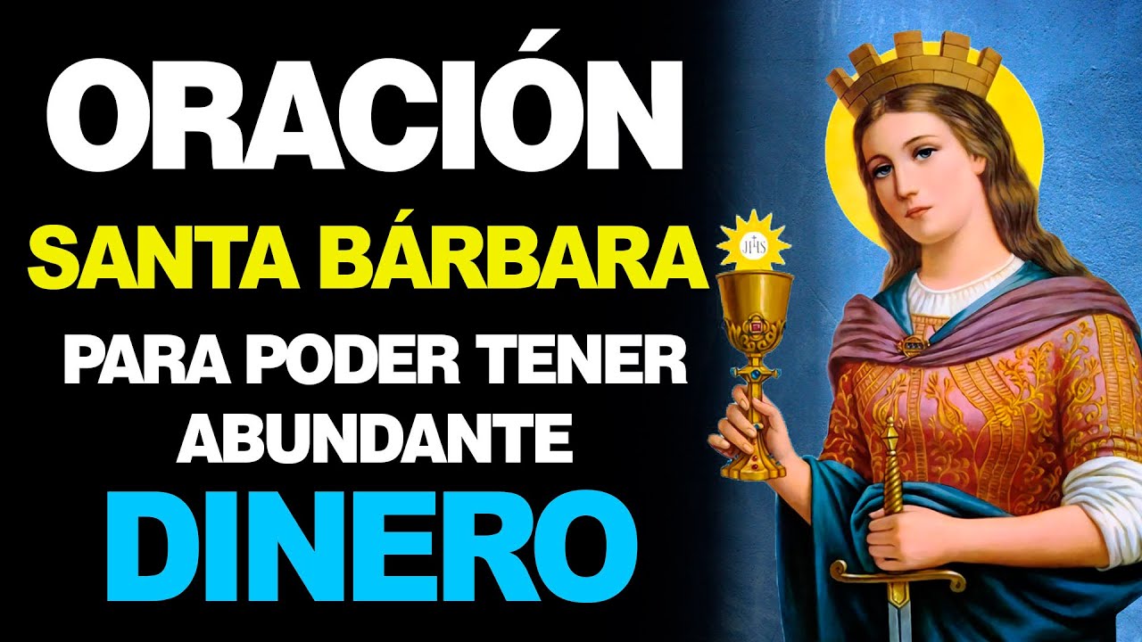 oracion a santa barbara para la buena suerte