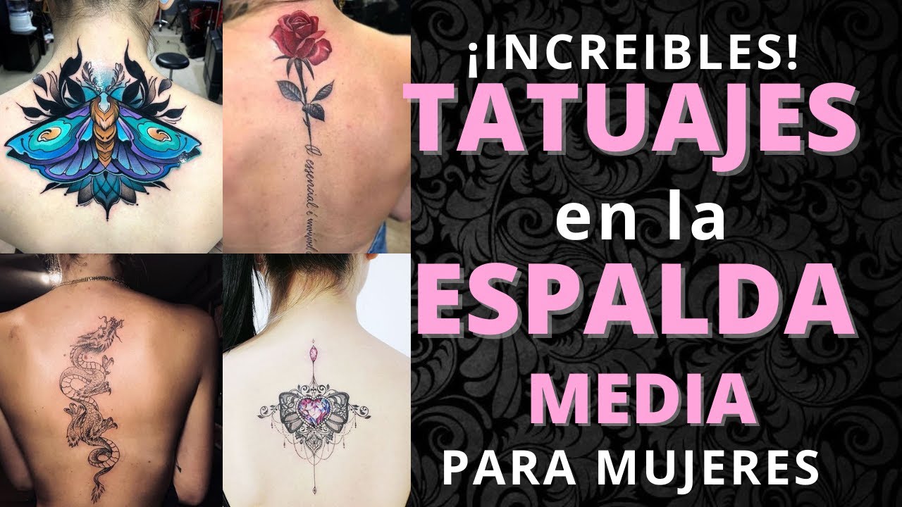 tatuajes de rosas en la espalda para mujer
