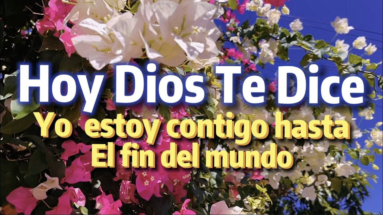 yo estoy contigo hasta el fin del mundo