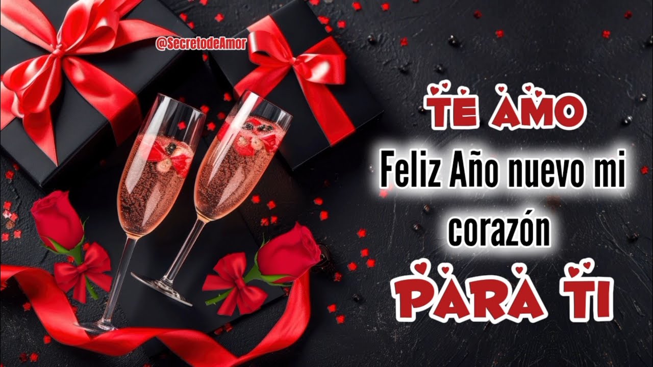carta de fin de año para mi amor