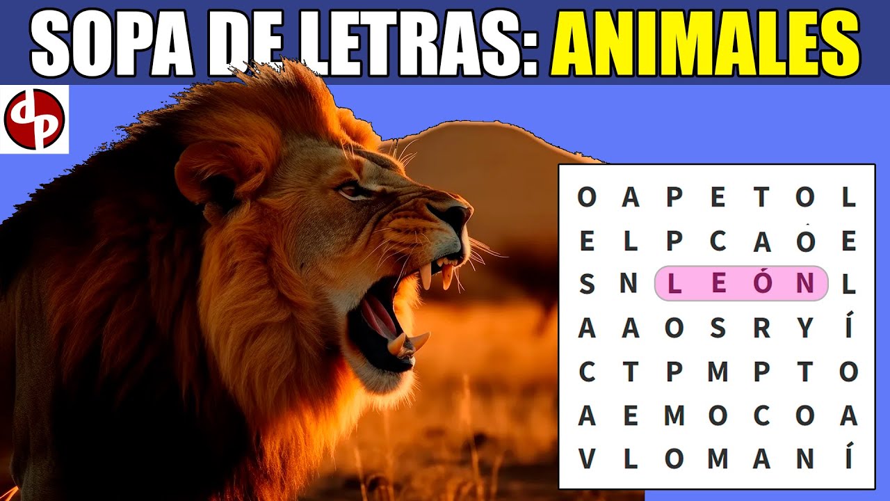 sopa de letras de animales en peligro de extincion